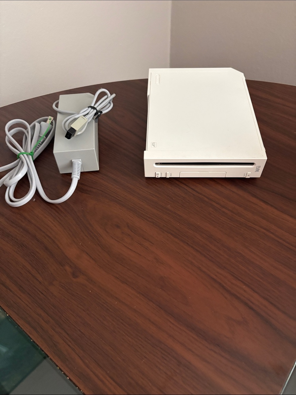 Nintendo Wii Console with Power Adapter and AV Cable and sensor bar